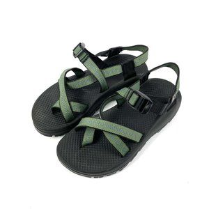 Chaco Z/2 Sandals 7 Green Toe Loop Comfort Rubber Womens Hiking Shoes